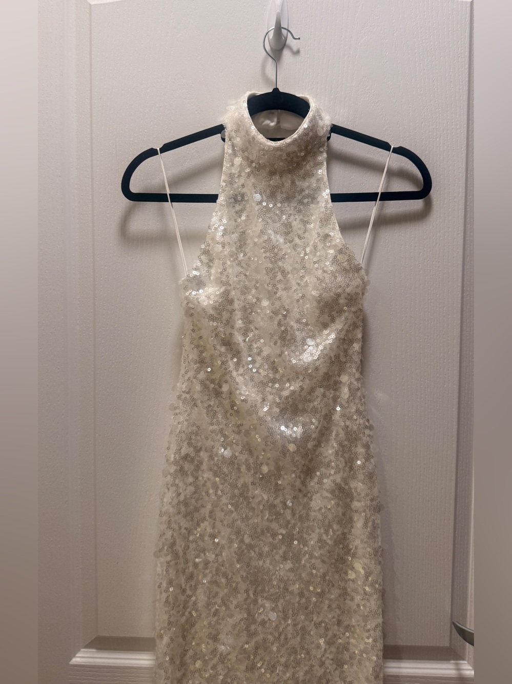 Helsi Louisa Halter Sequin Backless Maxi Dress Size XS Preloved - Picture 5 of 8
